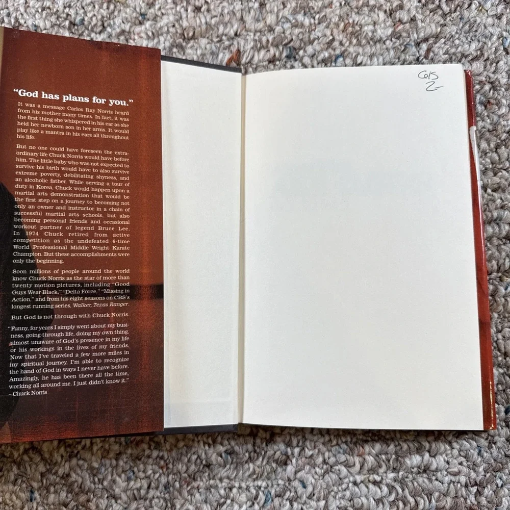 Chuck Norris Against All Odds‎ My Story Hardcover 2004 Autobiography Excellent